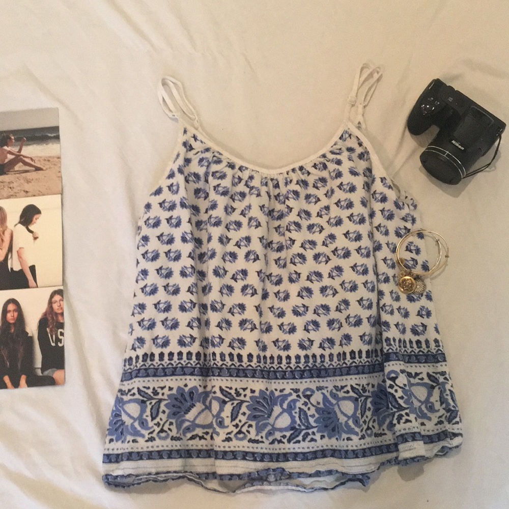 Ann Taylor Loft Printed Tank